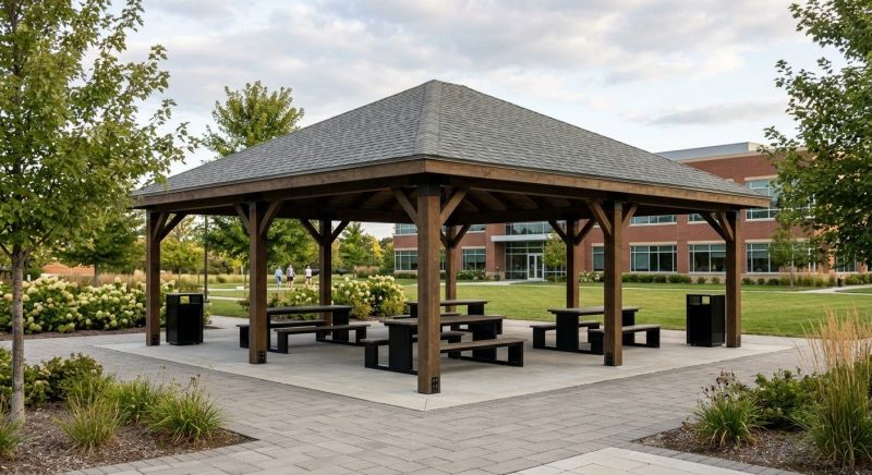 Commercial Gazebo Assembly in Overland Park, KS